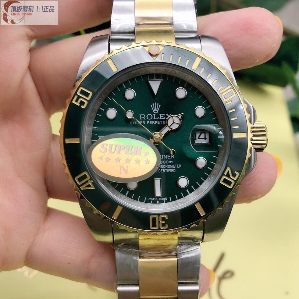 高端 ROLEX勞力士手錶綠鬼黑金水鬼ROLEX男表機械表限量鬼王黑金水鬼機械機芯腕錶