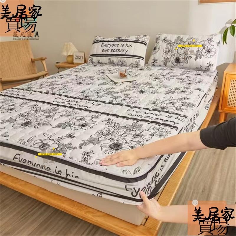 ❤️[台灣熱賣]2022新款雙人鋪棉床包 加厚鋪棉床包式保潔墊 3M吸溼排汗床罩 床單 親膚透氣 四季 雙人/加大床包