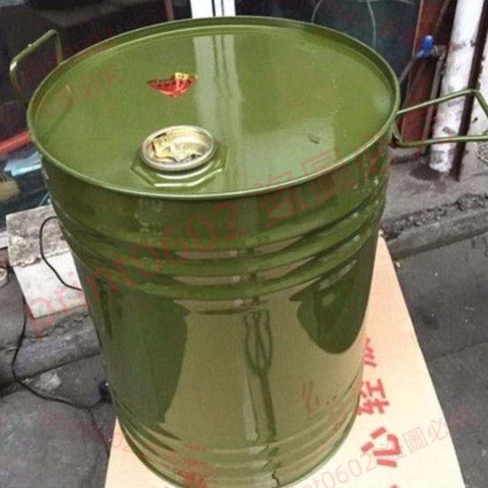 50升汽油桶柴油桶鐵皮油桶備用油箱 50L圓桶立式油桶加厚型便攜式print0602