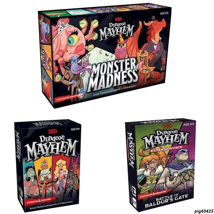 桌遊 卡牌 桌游卡牌 Dungeon Mayhem 混亂地下城 全英文瘋狂的怪物策略游戲