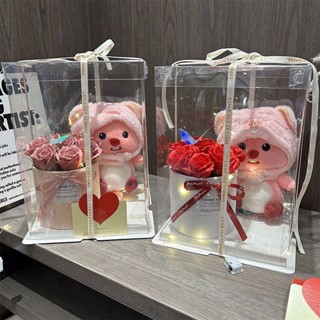 🌸新品優選🌸loopy玩偶公仔生日禮物送女友閨蜜露比玫瑰抱抱桶花束禮盒ins風