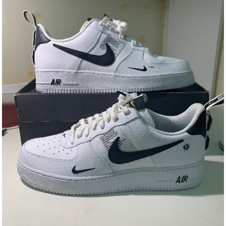 免運 NIKE AIR FORCE 1 '07 LV8 UTILTY 白色 全白 黑勾 經典 AJ7747-100