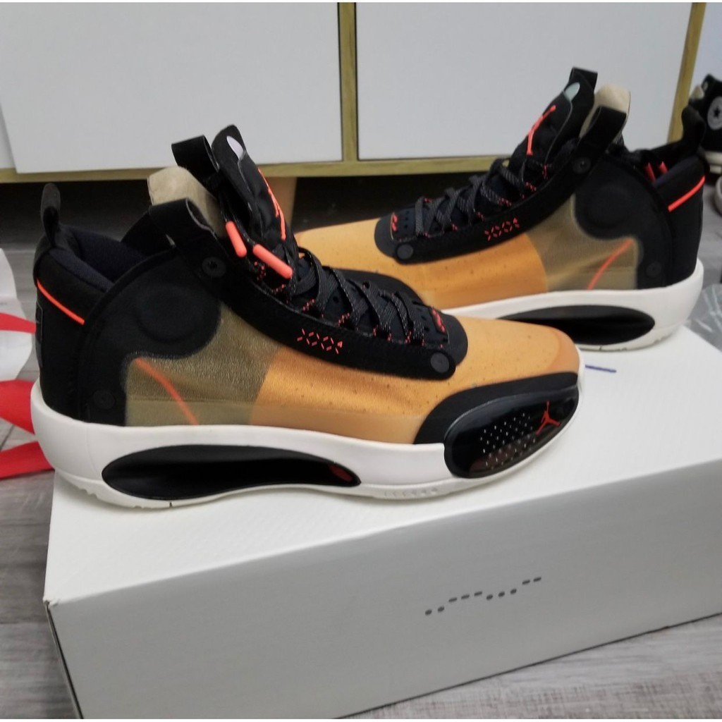 免運 Air Jordan 34 “Amber Rise” 咖啡棕 網面 休閒鞋 籃球鞋 BQ3381-800 男女款