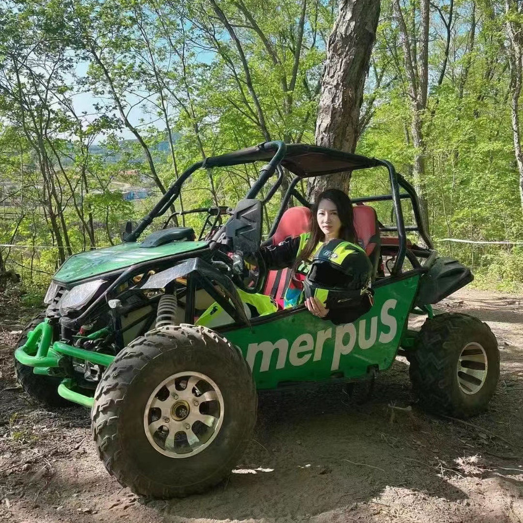 【臺灣專供】全地形越野UTV運動版雙人卡丁車四輪沙灘車機車成人汽油電動ATV