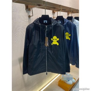 風衣 小怪獸拉鏈連帽風衣外套 薄款連帽外套 風衣外套 防風外套 / 單色風衣 防曬外套 男女運動外套熱賣