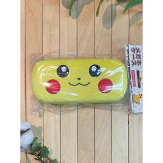 【窩作夥】 日本進口 眼鏡盒 眼鏡布 毛茸茸皮卡丘 月亮伊布 新葉喵 呆火鱷 Pokemon 寶可夢