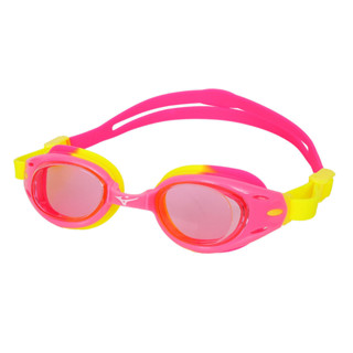 MIZUNO SWIM 兒童泳鏡 (抗UV 防霧 蛙鏡 鏡面 游泳 戲水「N3TFB10500-64」 桃紅黃白