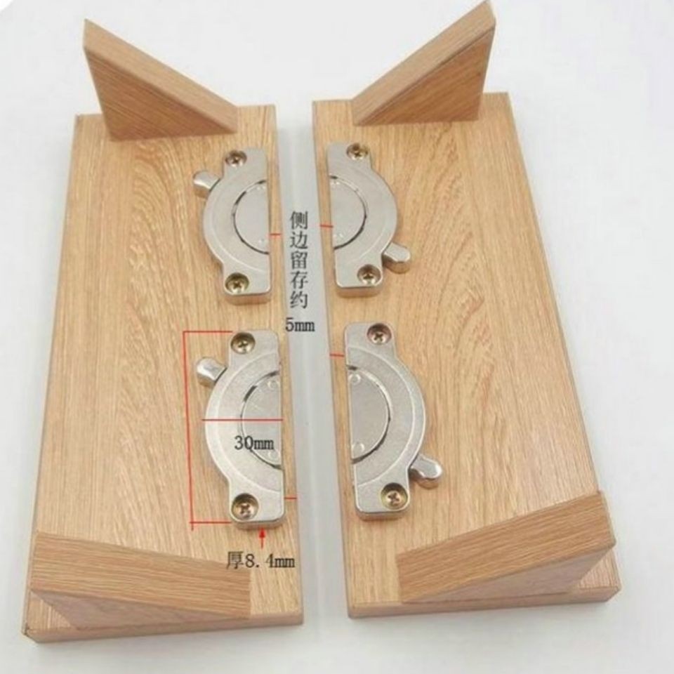 新款門窗連接緊固扣加厚鋅合金桌面組合木板連接器五金拼接配件