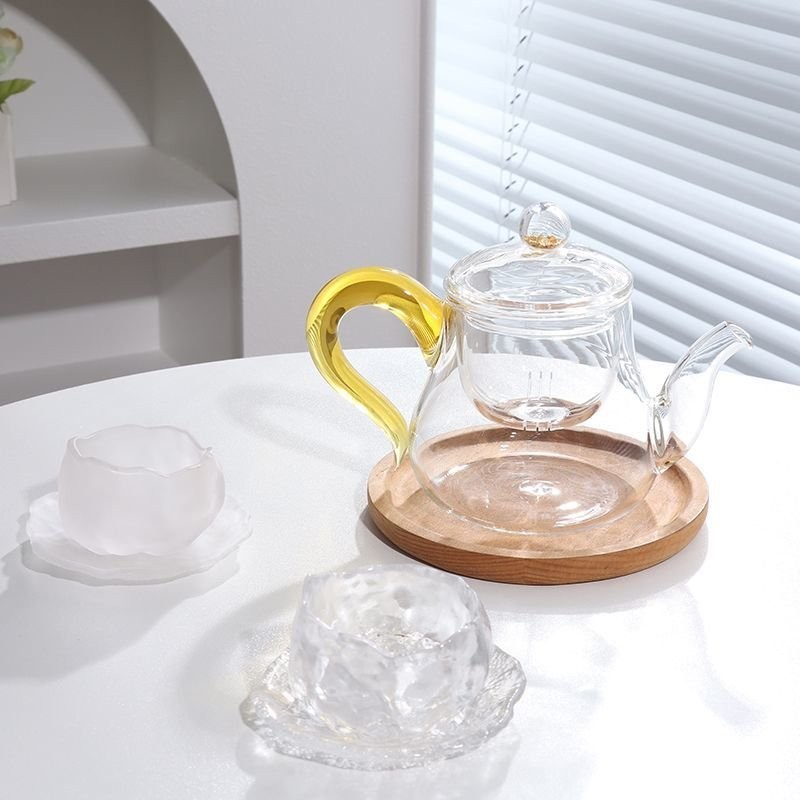 李子柒衕款小茶杯主人杯茶具套裝傢用 高顔值玻璃茶杯爆款品茗杯 N5SD