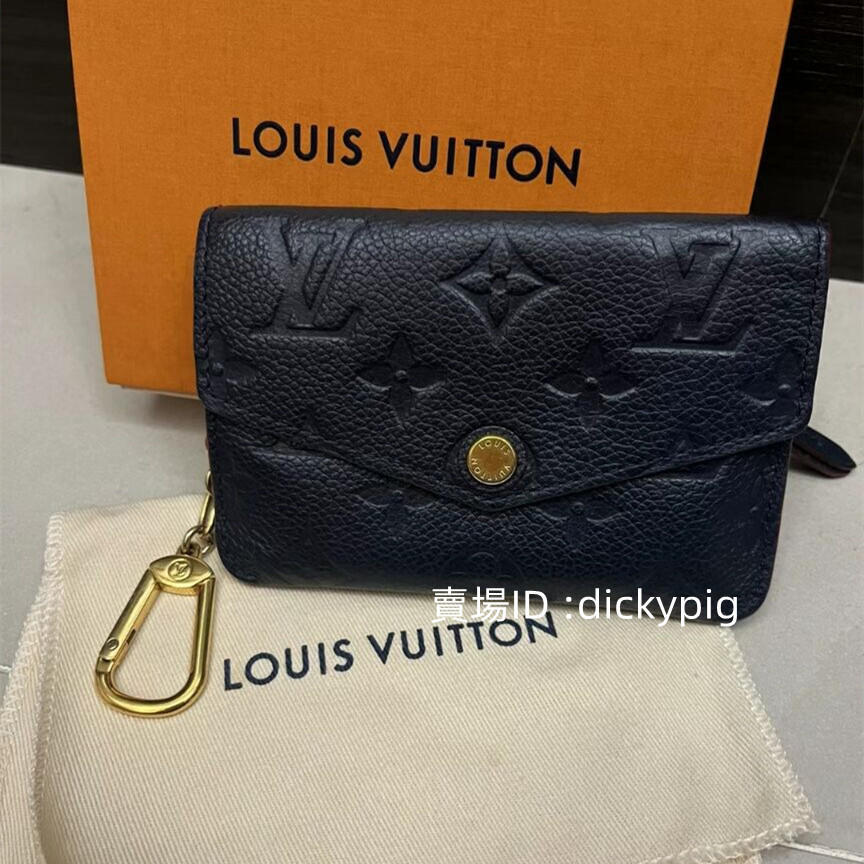 二手 LV 路易威登 Key Pouch 壓花牛皮 黑色 鑰匙包 零錢包 M62017 M60633 實拍