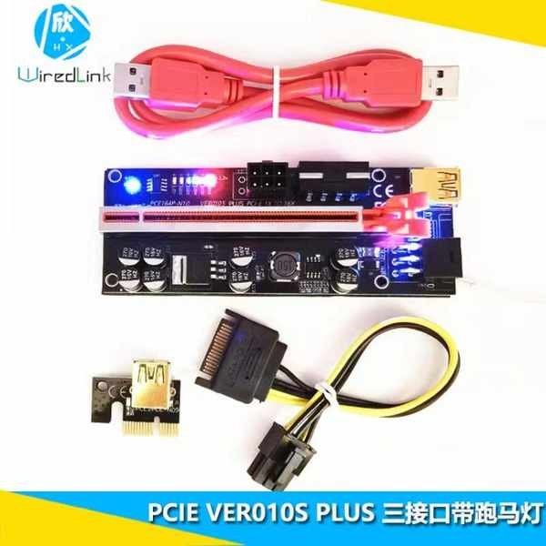 VER010S PLUS pcie1X轉16X顯卡延長線外接交火轉接卡usb3.0全