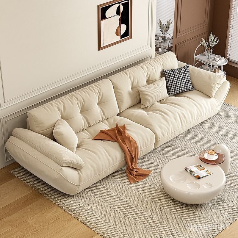 Sunny Corner🌹沙發床 雲朵沙發 家用小戶型沙發 客廳沙發 奶油風沙發 直排沙發 貓抓布沙發 科技布沙發