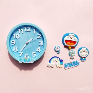 ⚡精選好貨⚡個性創意電子鬧鍾廚房鍾錶冰箱貼磁性貼可愛小清新3d立體時鍾磁吸