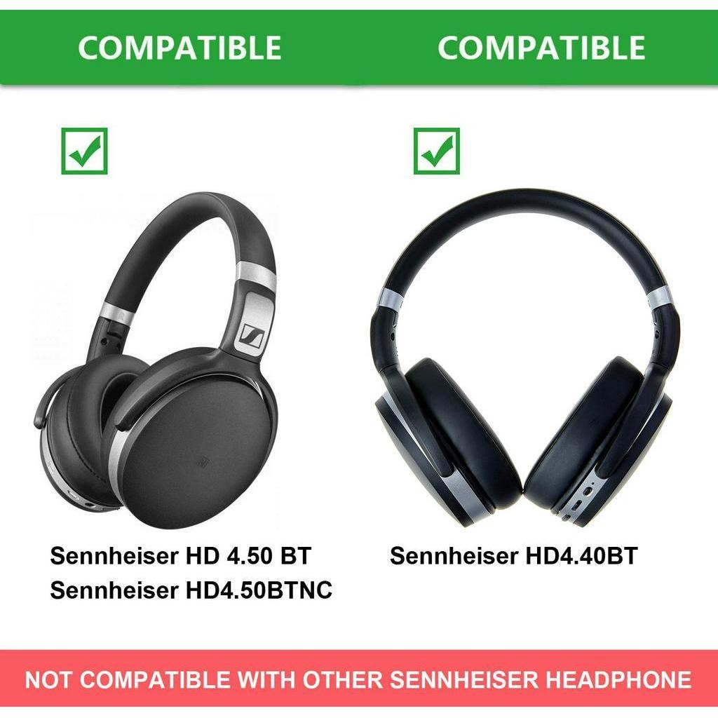 羊皮升級替換耳罩適用於Sennheiser HD4.40 HD4.50 BTNC 耳機罩 皮套 海綿套 真皮耳墊