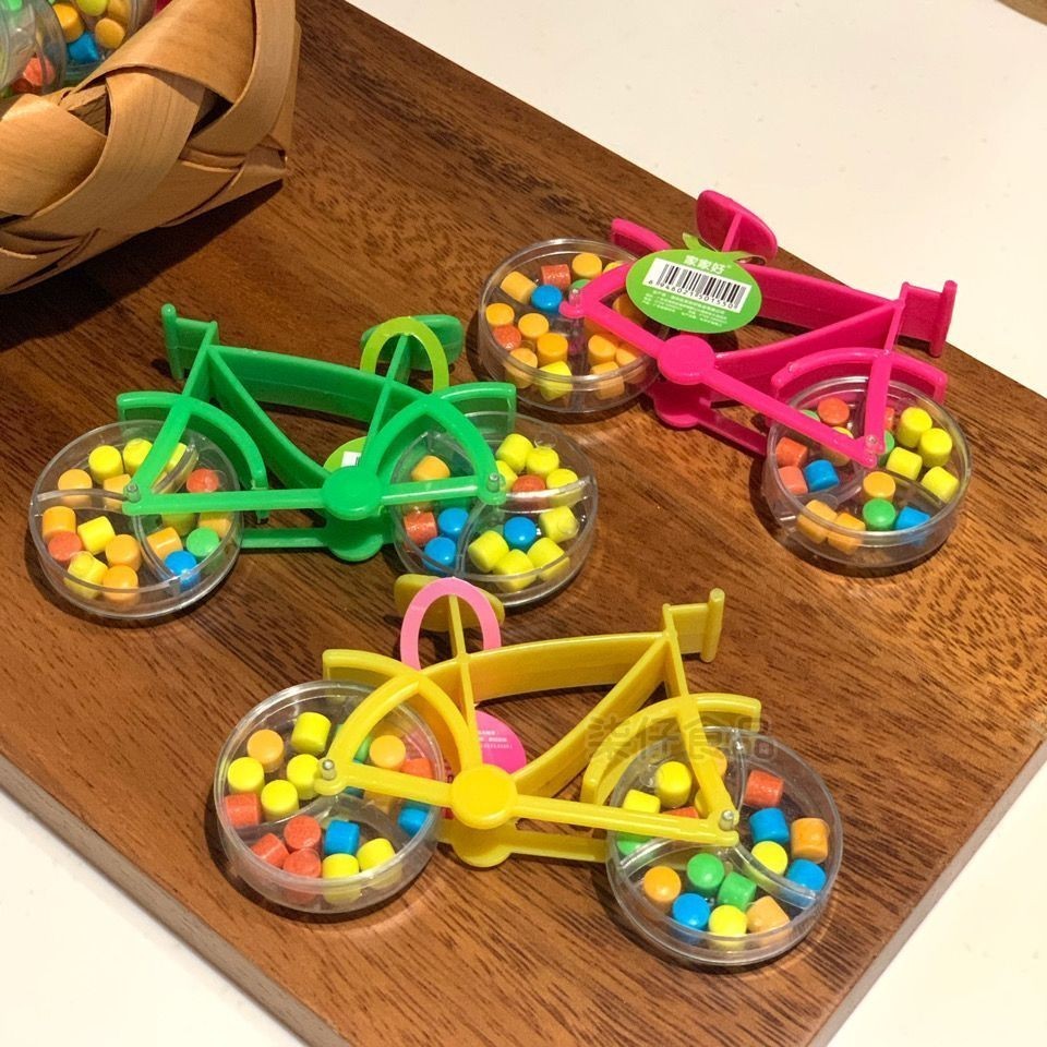 網紅創意DIY共享單車玩具糖壓片糖糖果兒童最愛小零食糖果批發