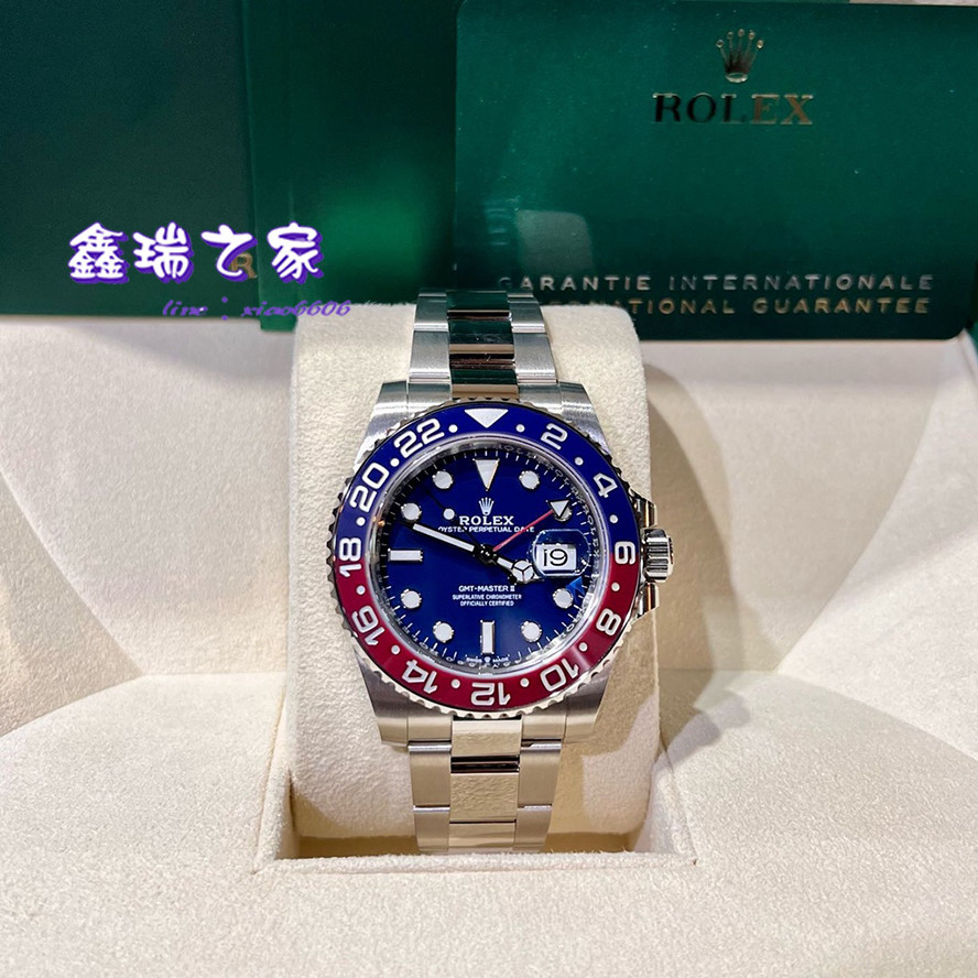 Rolex 勞力士 126719BLRO頂級白金可樂 辨識度極高藍色面盤2022未使用品（僅試戴）40mm