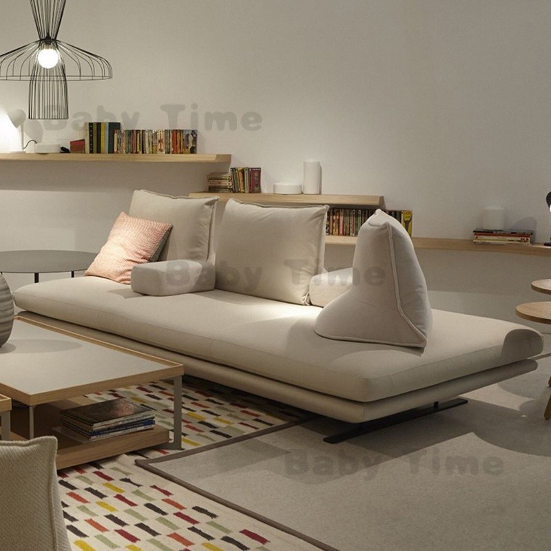 寫意空間prado 意式佈藝沙發床小戶型客廳乳膠現代簡約創意無靠背