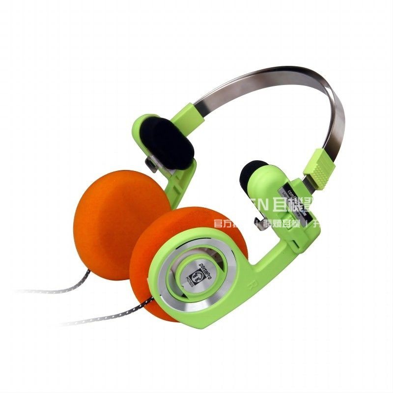 KOSS Porta Pro 高斯 果凍綠色係列 高斯耳機 音樂重低音複古頭戴耳機 帶麥線控頭戴式音樂有線耳機 音樂耳機