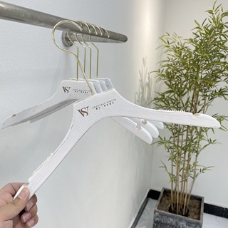 萄禧客製【客製化】【衣架】 訂製LOGO 舊白色童裝 女裝服裝店 專用實木 衣架 木質 衣掛 衣撐 夾子 曬架