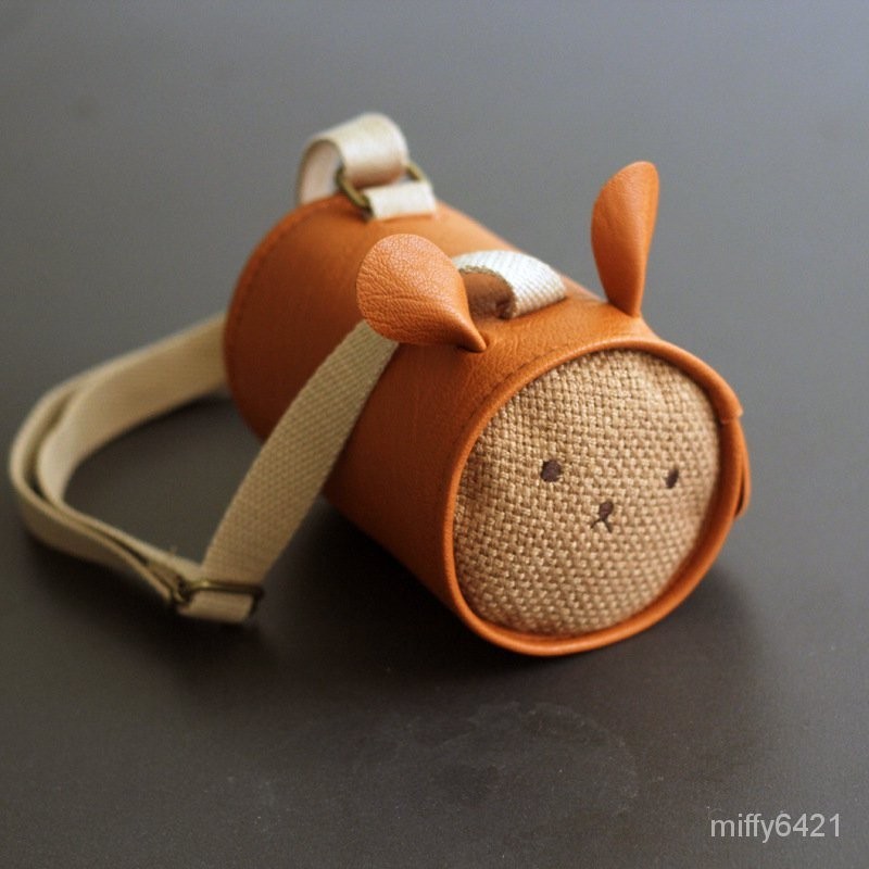 【Miffy的生活百科】韓版爆款立體小兔圓桶斜挎包兒童腰包單肩包寶寶卡通零錢包配飾包