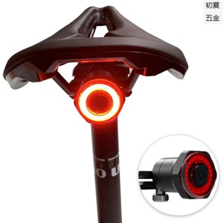 腳踏車尾燈後剎車燈防水USB充電安全尾燈後腳踏車手電筒