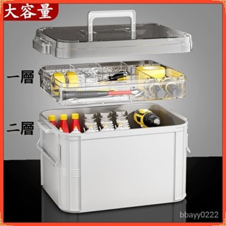 臺灣熱銷 工具箱多功能雙層大容量五金工具收納箱車載電工維修美術生工具箱工具盒 水電零件 螺絲收納盒 螺絲工具箱 手提