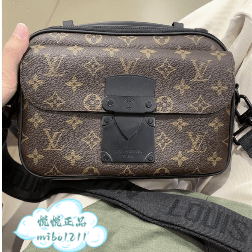 LV M45806 黑色皮 2021秋冬款 MESSENGER S LOCK 郵差包 相機包