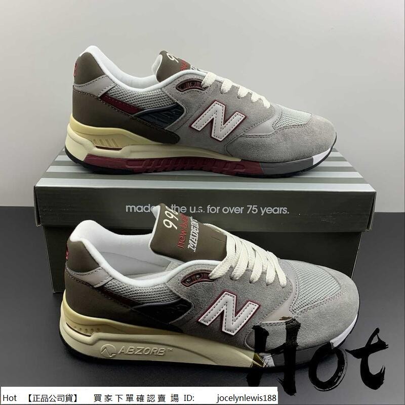 【Hot】 New Balance 998 灰棕 紐巴倫 麂皮 休閒 運動 慢跑鞋 M998GB