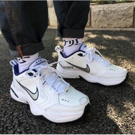 現貨 NIKE AIR MONARCH IV 白藍 M2K 全黑 老爹 慢跑 休閒 男女潮鞋