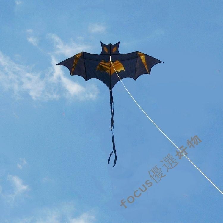 風箏🔥風箏 蝙蝠風箏兒童風箏 新款濰坊風箏線輪 大型成人微風易飛風箏F5