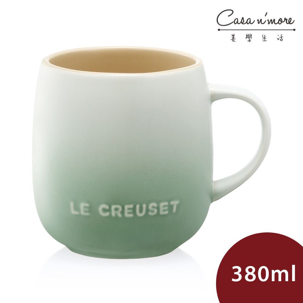 Le Creuset 蛋蛋馬克杯 茶杯 陶瓷杯 380ml 湖水綠