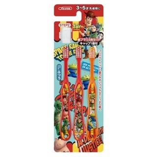 免運 日本進口 迪士尼 Disney 玩具總動員 3入兒童用牙刷附蓋(TB5T/3~5歲) 賣場多款任選