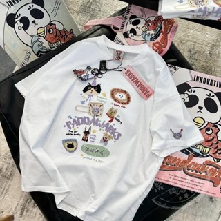純棉重工刺繡圓領短袖t恤女寬松休閑減齡tee小眾百搭大碼 大尺碼女裝 大尺碼上衣 短袖t恤 短袖上衣 氣質上衣 夏季女裝