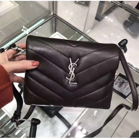 精品二手 Saint Laurent YSL Toy 黑色銀字 小胖子 Mini 20CM 側背包 相機包 多色