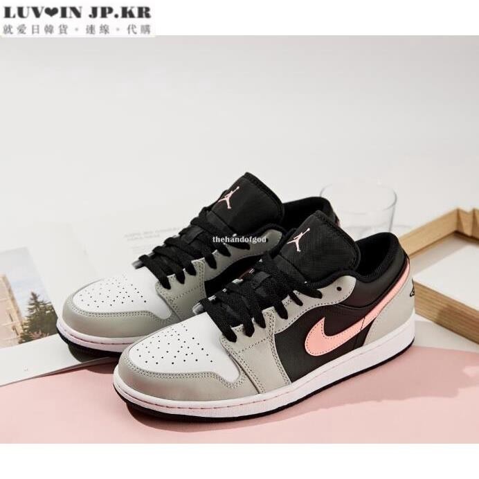 【日韓連線】Nike Air Jordan 1 Low 黑灰粉 休閒 553558-062潮流男女鞋