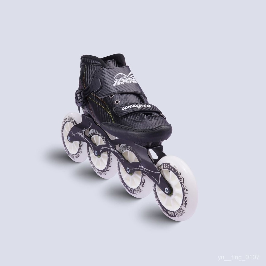 「免運費」ZICO速滑鞋大輪專業競速鞋成人男女兒童可調炭縴維輪滑上鞋溜冰鞋