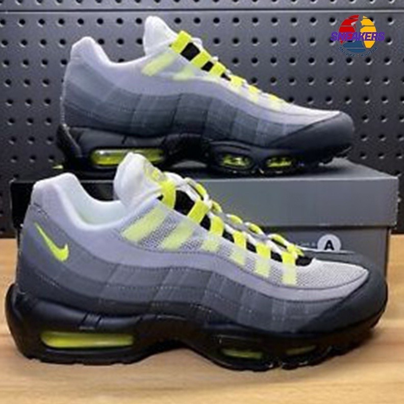 正版 Nike 男女 Air Max 95 Og Neon Yellow 黑灰螢光綠Ct1689-001 休閒鞋