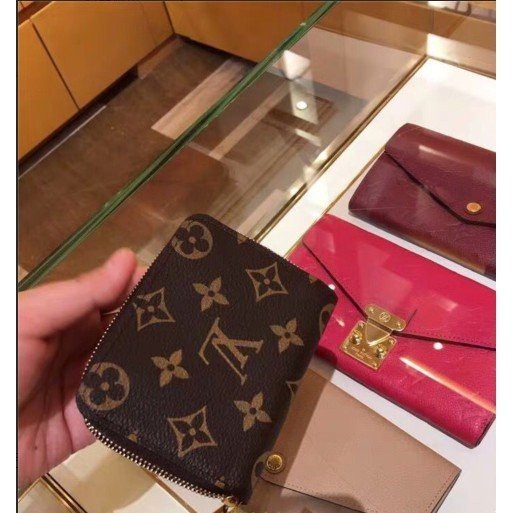 歐洲 LV LOUIS VUITTON M60067 原花 ㄇ型 拉鍊零錢包 名片夾 短夾 現貨