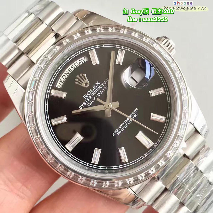 Rolex 勞力士 手錶 星期日志型系列116234 黑盤 男士腕錶 自動機械手錶397