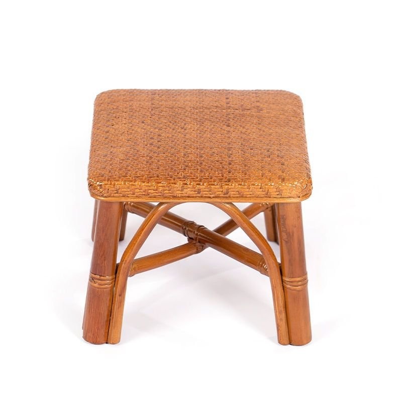 【新品】💥真藤手工編織椅 小凳子藤椅 小闆凳傢用 臥室大人可坐 結實耐用客廳凳子