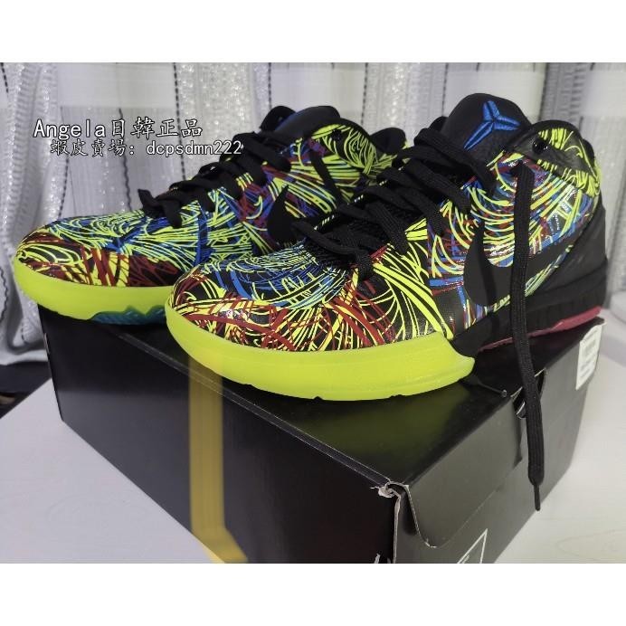 正品 Nike Kobe 4 Protro 塗鴉 科比4 籃球鞋 運動鞋 黑綠 現貨 CV3469-001 免運