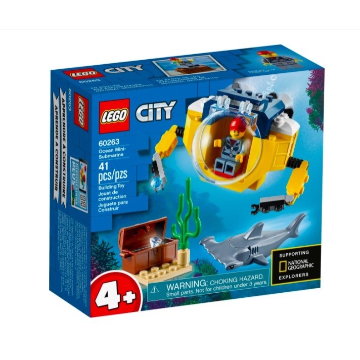 『現貨』LEGO 60263	City-海洋迷你潛水艇   盒組  【蛋樂寶樂高館】