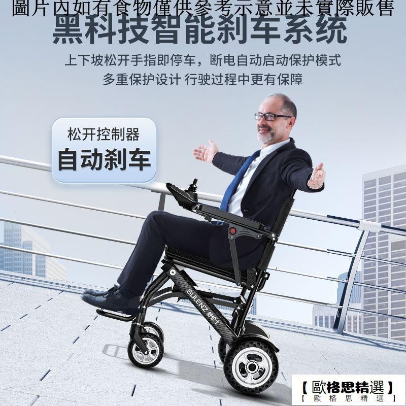 【歐格思精選】舒倫士電動輪椅車可折疊輪椅超輕便攜智能全自動輪椅車