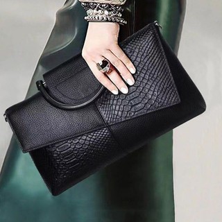 【YXJ SHOP】晚宴包 手拿包 信封包 新款洋氣高階感女包 鱷魚紋宴會手拿包 大容量時尚氣質斜跨包