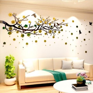 中國風花鳥圖牆貼3D立體亞克力防水壁貼臥室客廳餐廳裝飾家居牆貼畫