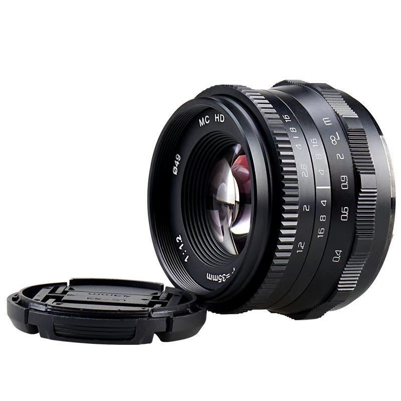 相機鏡頭 攝影機鏡頭 咔鑫達35mm F1.2人像大光圈定焦微單鏡頭適用索尼E富士佳能卡口