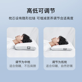 T9J5拉芙菲爾3D分區全蕎麥皮枕頭頸椎枕硬枕護頸椎助睡眠大人女枕
