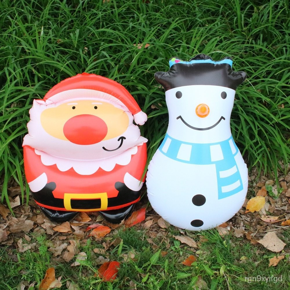 兒童 節日 玩具 PVC 充氣 老人 雪人 不倒翁 充氣 玩具 聖誕節 産品 氣模 玩具
