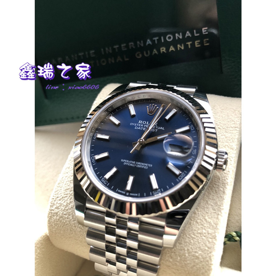 ROLEX 勞力士 DATEJUST 126334 蠔式日誌型 經典 18K白金框 藍色面盤 2022