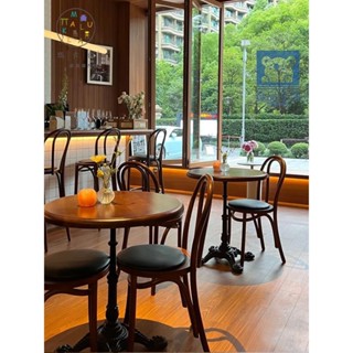 馬卡魯北歐設計師藤編實木餐椅咖啡廳民宿網紅店餐廳桌椅ins椅子